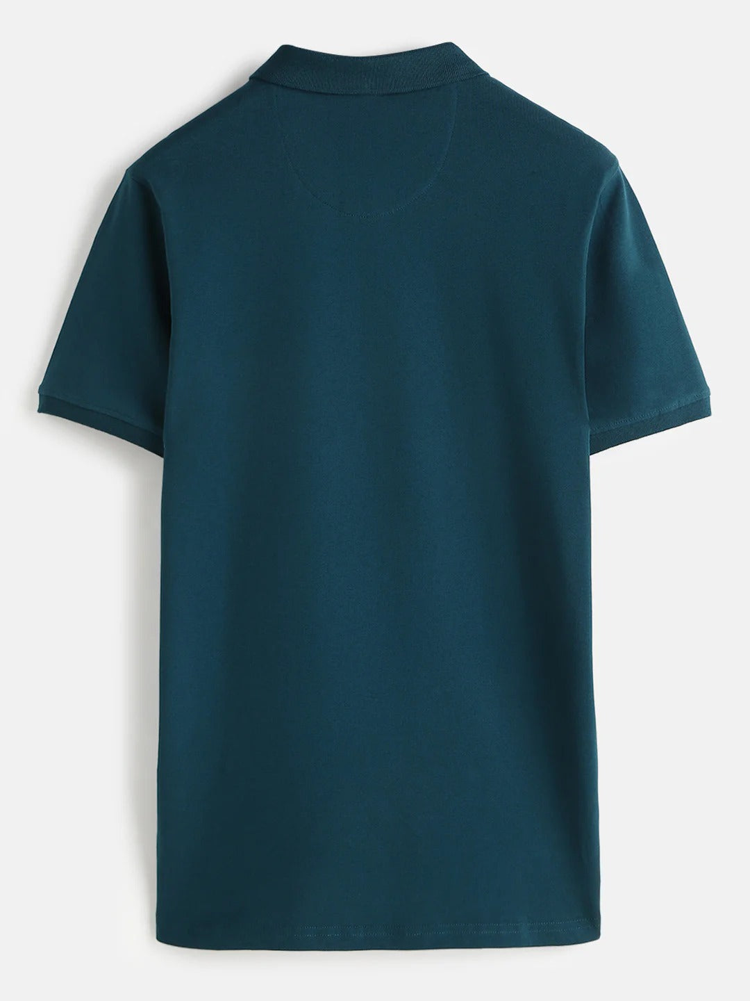 Premium Men's Teal Green Cotton Polo T-Shirt | Regular Fit | Half Sleeve | Solid Casual Polo